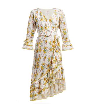 Gul Hurgel + Floral-Print Linen Dress