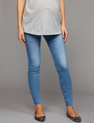 AG Jeans + Secret Fit Belly Farrah Skinny Ankle Maternity Jeans