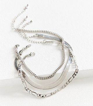 Urban Outfitters + Chain Anklet Trio Set