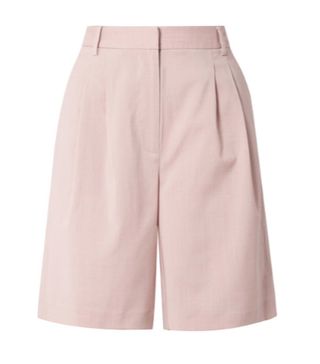 Tibi + Wool-Blend Shorts