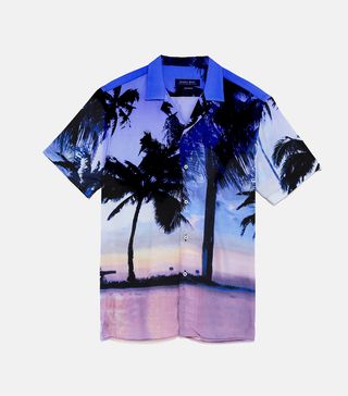Zara + Palm Tree Photo Shirt
