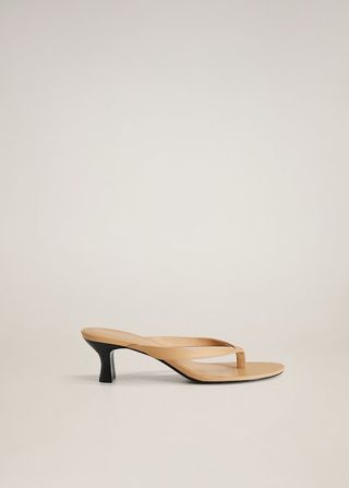 Mango + Heel Leather Sandals
