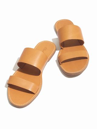 Madewell + The Boardwalk Double-Strap Slide Sandal