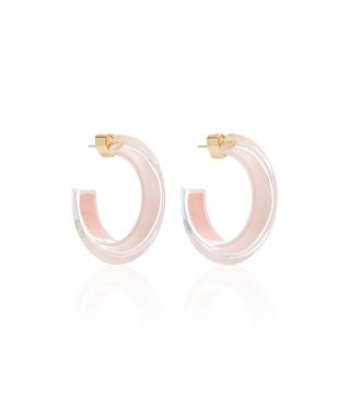 Alison Lou + Small Jelly Lucite Hoop Earrings