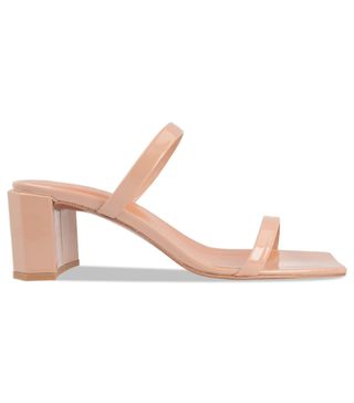 By Far + Tanya Patent Leather Nude