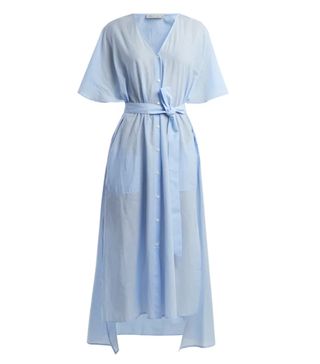 Palmer/Harding + Striped Tie-Waist Cotton Dress