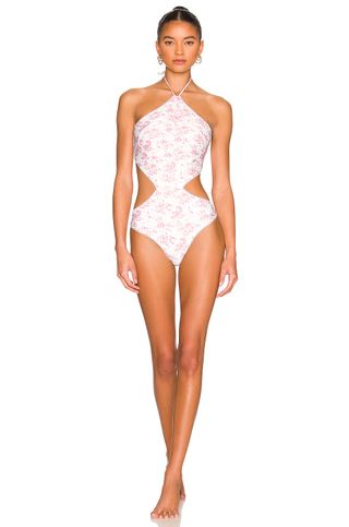 Tularosa + Delphina One Piece in Pink Toile