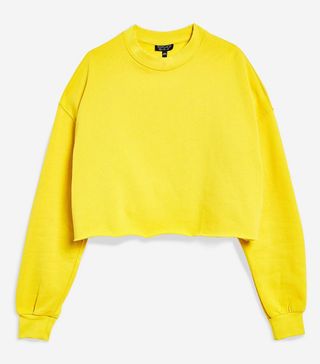 Topshop + Cropped Sweatshirt