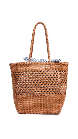 Loeffler Randall + Maya Woven Leather Shopper Tote