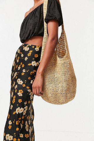 Urban Outfitters + Slouchy Straw Tote Bag