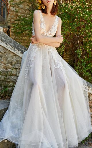 Costarellos Bridal + Ethereal V-Neck Gown