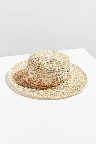 Urban Outfitters + Floral Crochet Bucket Hat