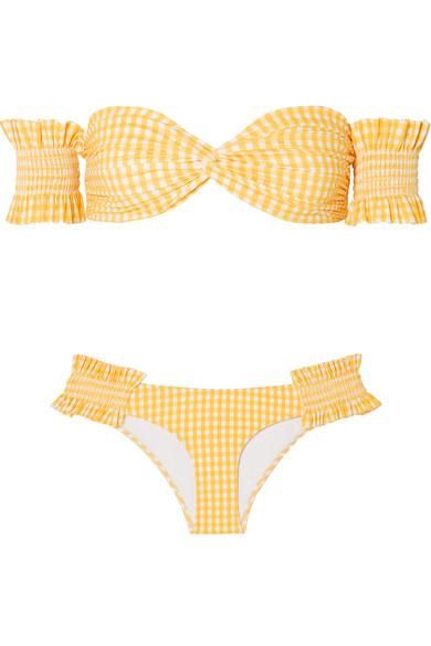 Off The Shoulder Printed Bikinis