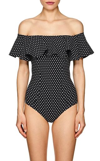 Lisa Marie Fernandez + Mira Dotted One-Piece Swimsuit