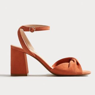 Mango + Leather Ankle Cuff Sandals