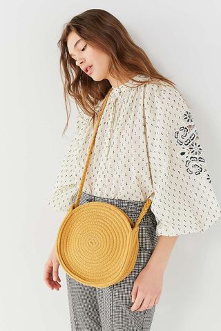 Urban Outfitters + Circle Woven Crossbody Bag
