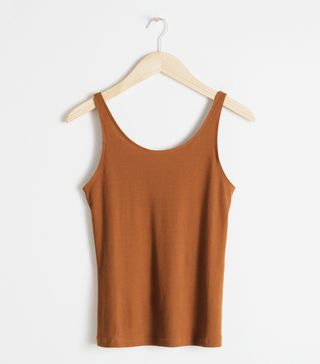 & Other Stories + Fitted Scoop Back Tank Top