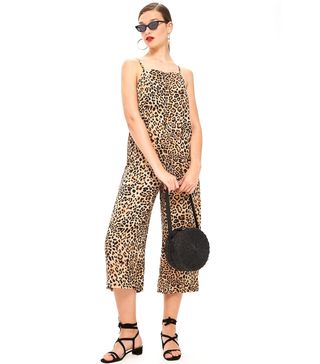 Topshop + Leopard Print Jumpsuit