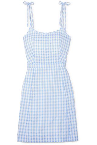 Madewell + Gingham Cotton-Blend Mini Dress