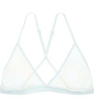 Skin + Onia Stretch-Pima Cotton Tulle Soft-Cup Triangle Bra