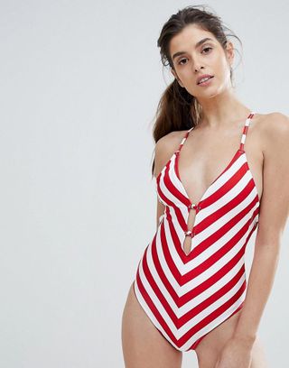 Tommy Hilfiger + Gigi Hadid Stripe Swimsuit