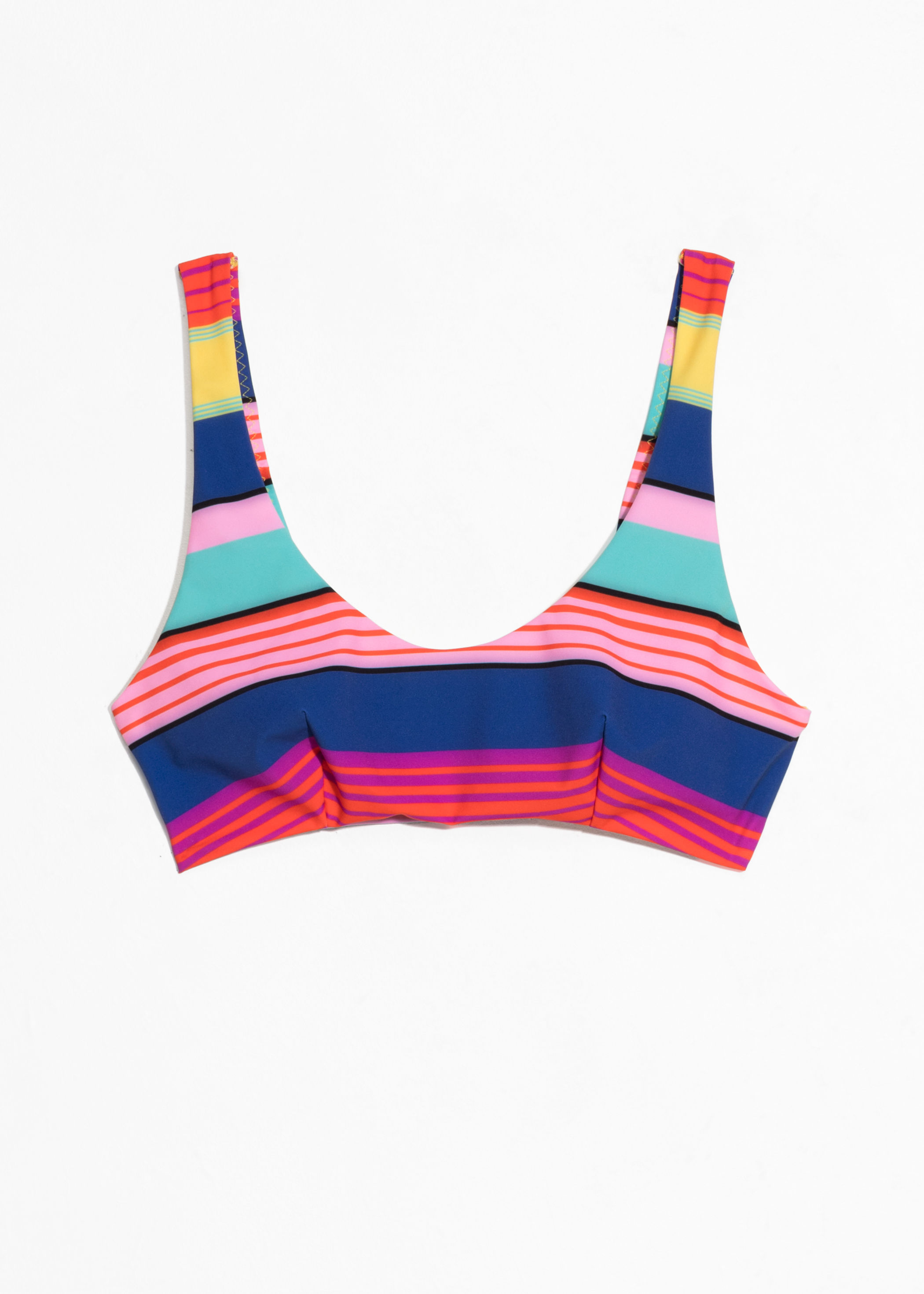 & Other Stories + Striped Bikini Top