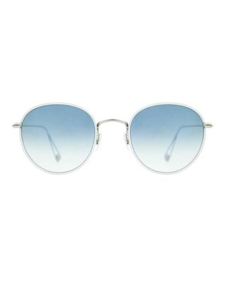 Garrett Leight California Optical + Paloma Round Gradient Sunglasses