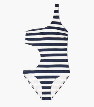 Mango + Nautical Assymetric Swimsuit
