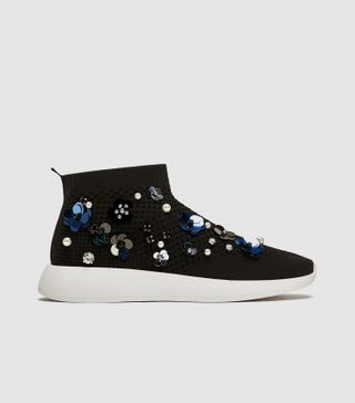 Zara + Foral High Top Sneakers