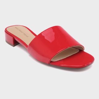 Who What Wear + Mae Patent Heeled Slide Sandals