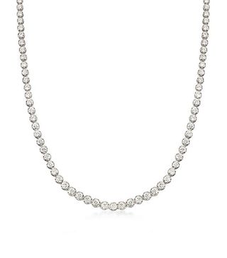 Ross-Simons + CZ Tennis Necklace in Sterling Silver