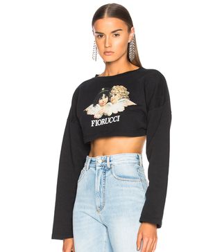 Fiorucci + Vintage Angels Super Cropped Sweatshirt