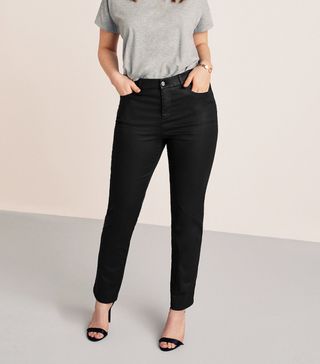 Violeta + Coated Slim-Fit Carmen Jeans