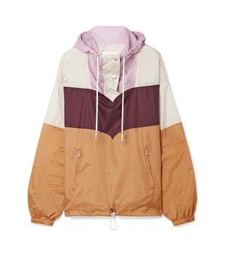 Étoile Isabel Marant + Cyriel Color-Block Shell Hooded Top
