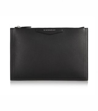 Givenchy + Antigona Textured-Leather Pouch