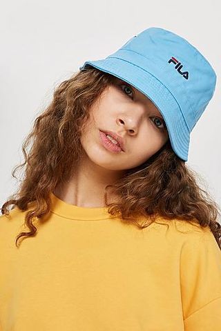 Topshop + Blue Baxter Bucket Hat by FILA