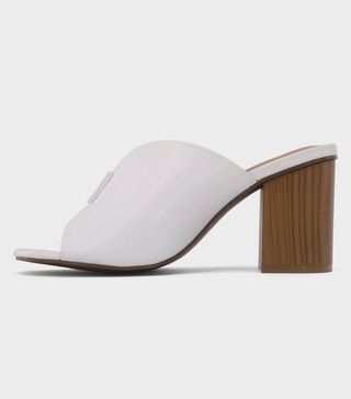 Who What Wear + Allegra Smooth Faux Leather Heeled Mules