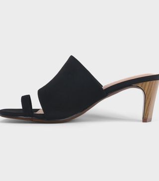 Who What Wear + Ruth Toe Ring Wood Heeled Pumps