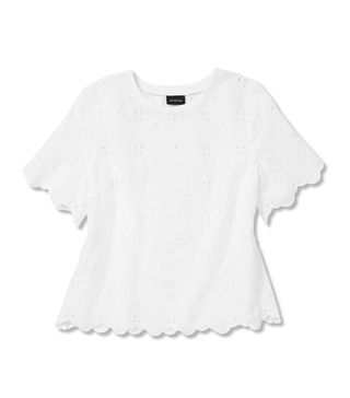 Who What Wear + Short Sleeve Eyelet T-Shirt