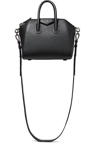 Givenchy + Antigona Mini Textured-Leather Shoulder Bag
