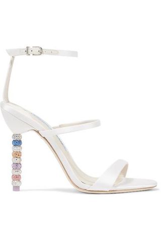 Sophia Webster + Rosalind Crystal-Embellished Satin Sandals