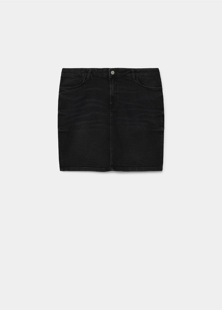 Swap Your Summer Looks for These Black Denim Skirt Outfits Who What Wear