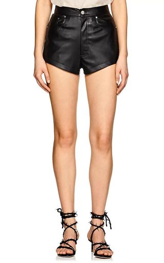 Blindness + Women's Faux-Leather 5-Pocket Shorts