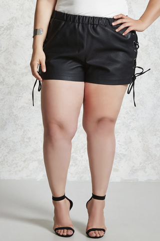 Forever 21 + Lace-Up Shorts