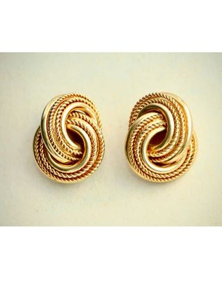 Vintage + Gold 80s Earrings
