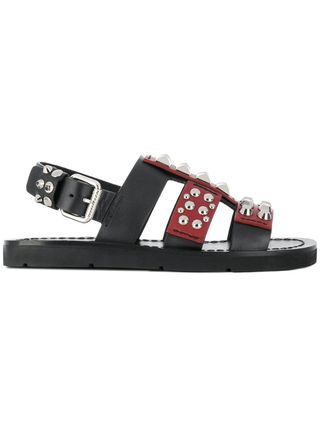 Prada + Studded Sandals