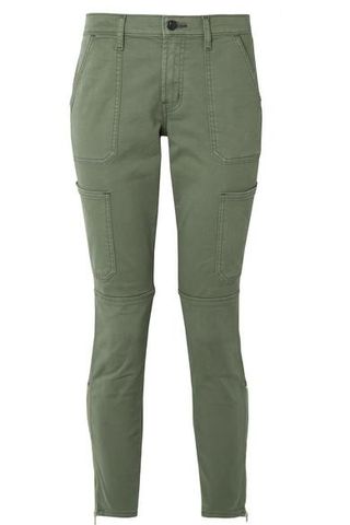J Brand + Cropped Stretch Cotton-Blend Twill Skinny Pants