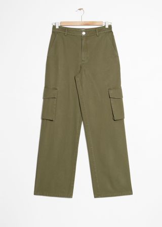 & Other Stories + High Waisted Cargo Trousers