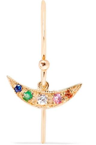 Jennie Kwon + Rainbow Balance 14-Karat Gold Sapphire Earring