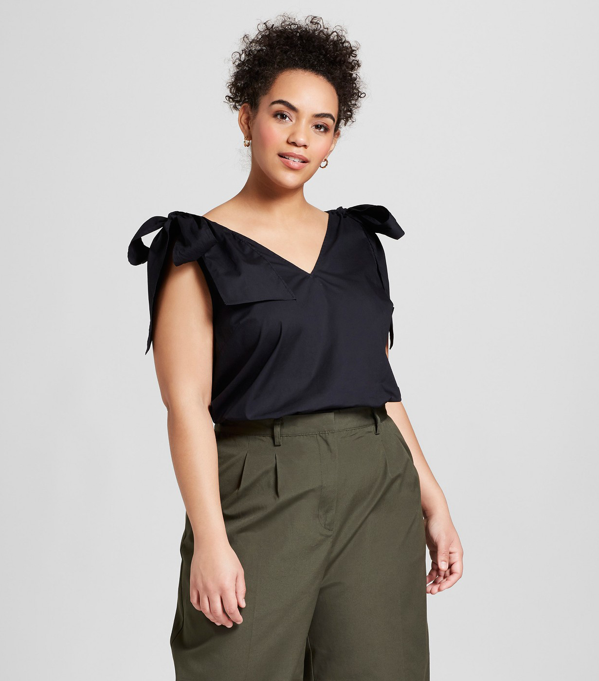 Who What Wear + Sleeveless Button-Back Tank Top